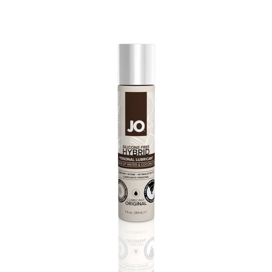 Смазка-крем с кокосовым маслом JO Coconut Hybrid ORIGINAL (30 мл) белая фото 1