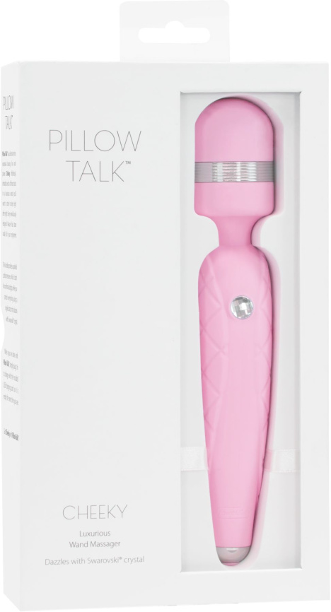 Розкішний вібромасажер PILLOW TALK - Cheeky Pink з кристалом Swarovsky, плавне підвищення потужності фото 7