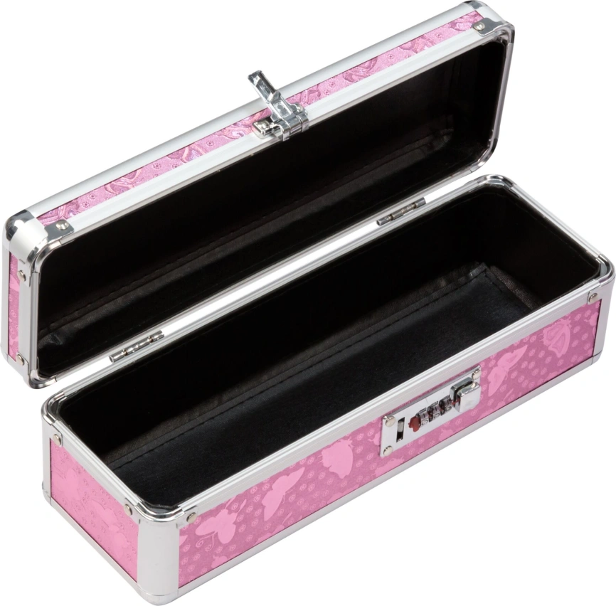 Кейс для зберігання секс-іграшок BMS Factory - The Toy Chest Lokable Vibrator Case Pink з кодовим за фото 3