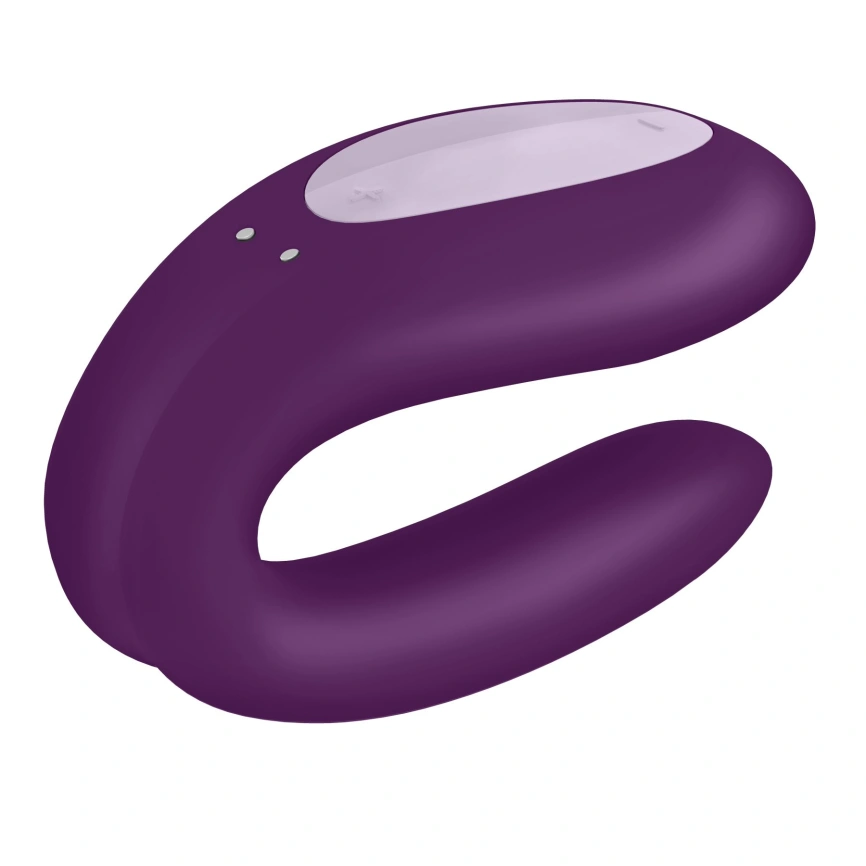 Смарт-вибратор для пар Satisfyer Double Joy Violet с широким клиторальным стимулятором фото 6
