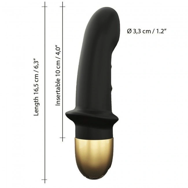 Вибратор Dorcel Mini Lover Black 2.0 перезаряжаемый, для точки G и массажа простаты фото 5