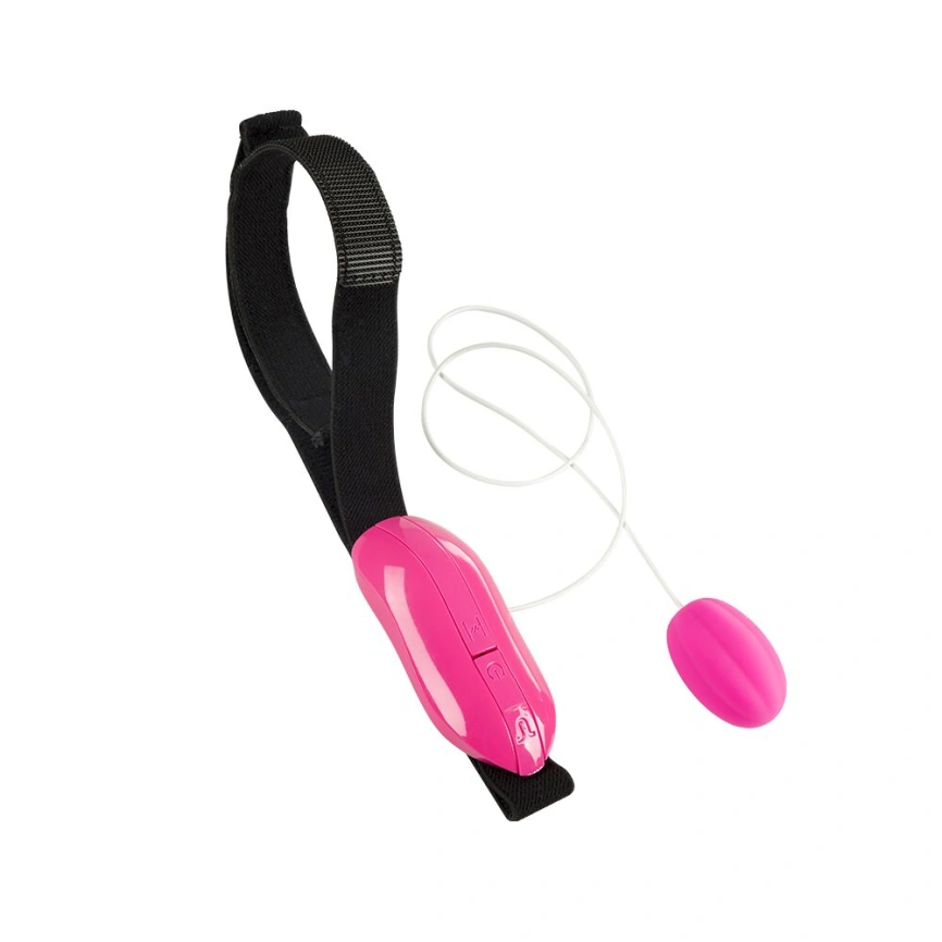 Виброяйцо Adrien Lastic Playball для стимуляции точки А, с турборежимом, крепление к ноге фото 1