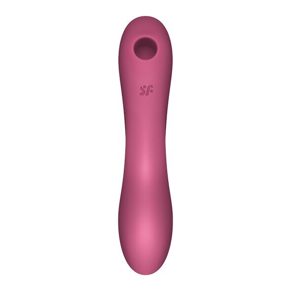 Вакуумний стимулятор із вібрацією Satisfyer Curvy Trinity 3 Red фото 3