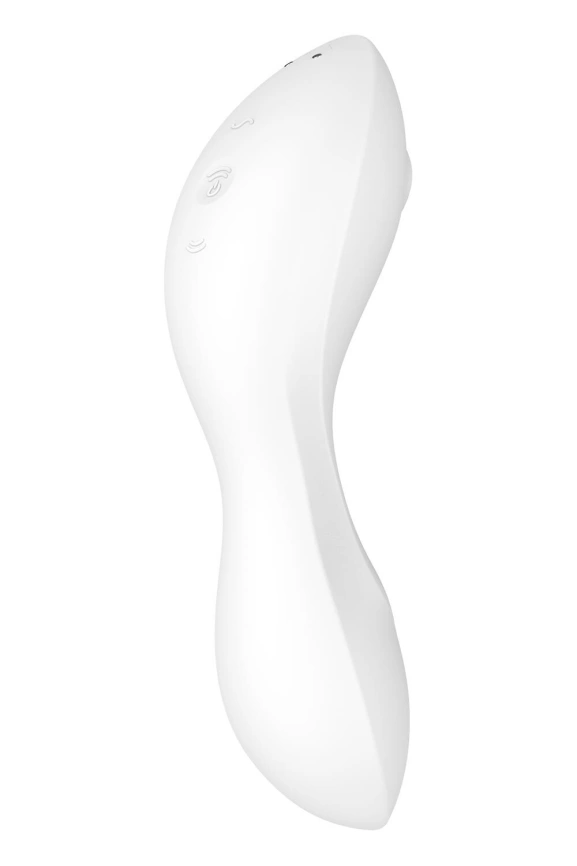 Вакуумный смарт-стимулятор с вибрацией Satisfyer Curvy Trinity 5 (White), управление со смартфона фото 6