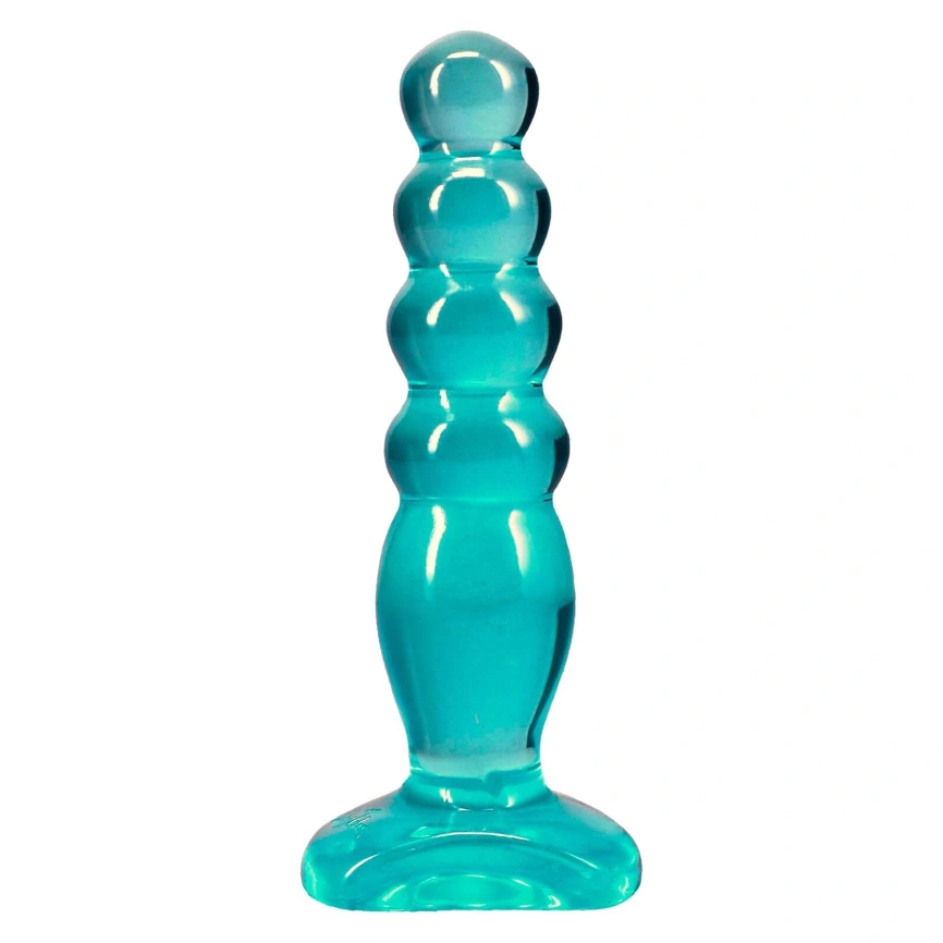Дилдо Doc Johnson Crystal Jellies - Anal Delight - 5 Inch - Teal фото 1