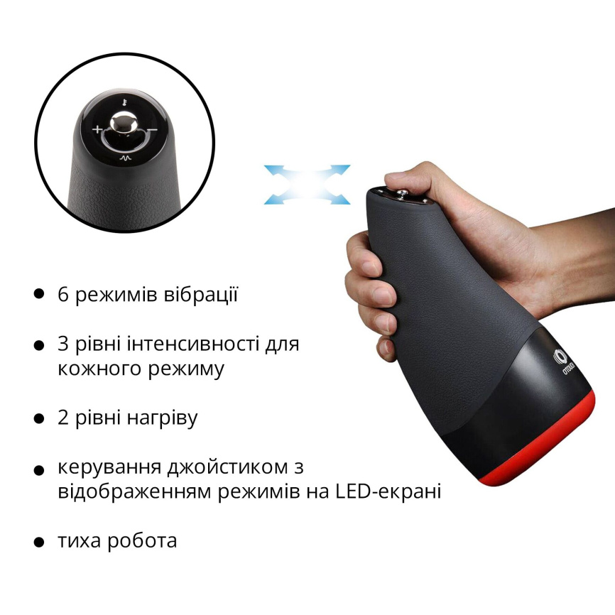Преміальний мастурбатор Otouch CHIVEN 3, 6 режимів, 3 рівні інтенсивності, підігрів, джойстик фото 11