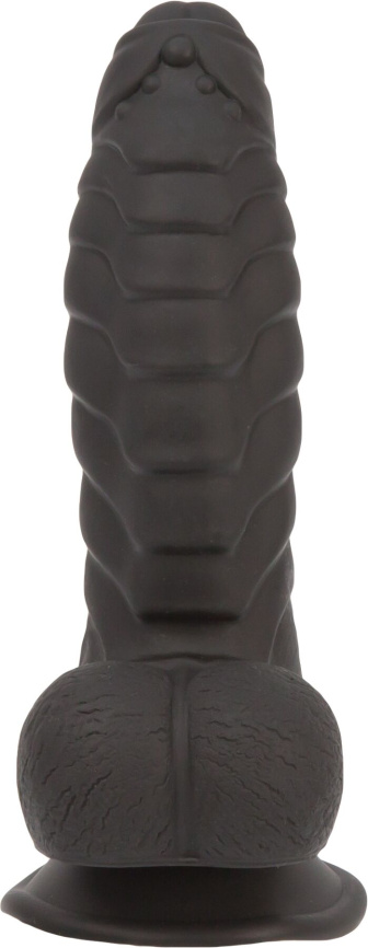Фалоімітатор ADDICTION Ben 7" Dildo With Balls Black, віброкуля в подарунок фото 3