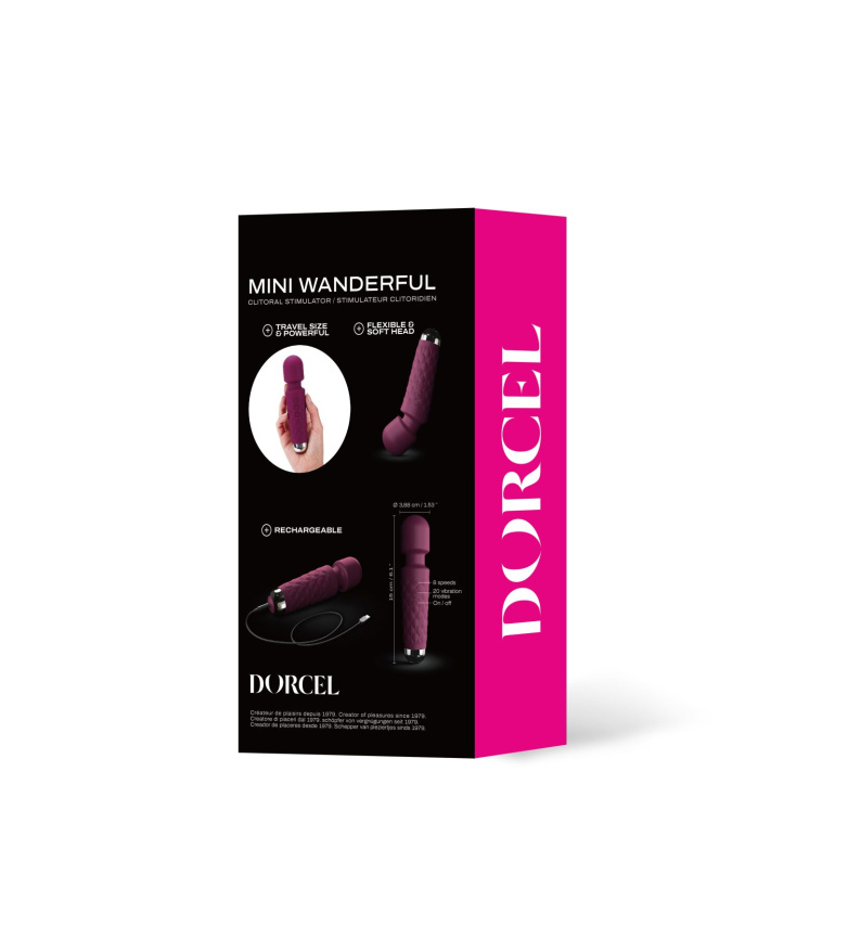 Мінівібромасажер Dorcel Wand Mini Wanderful Plum фото 6