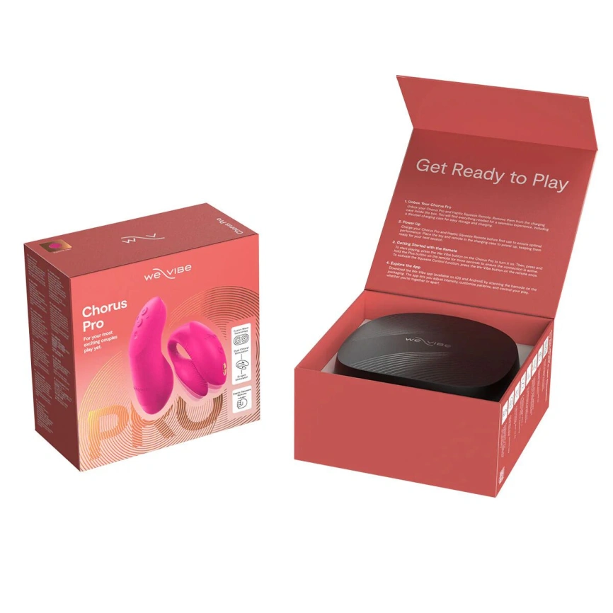Смарт-вибратор для пар We-Vibe Chorus Pro Electric Pink фото 12
