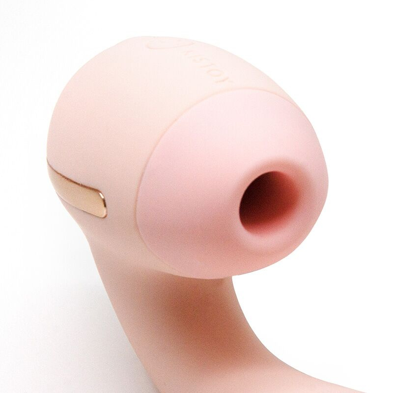 Вакуумний вібратор KISTOY Tina Mini Light Pink, вагінально-кліторальний фото 5