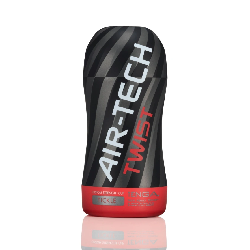 Мастурбатор Tenga Air-Tech Twist Tickle Red с изменяемой тугостью обхвата, эффект глубокого минета фото 1