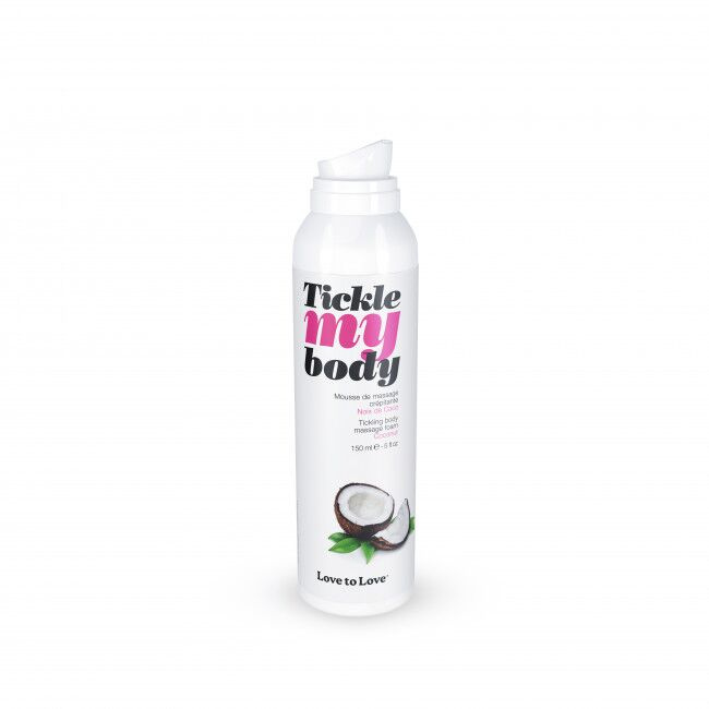 Масажна піна Love To Love TICKLE MY BODY COCONUT (150 мл) зволожувальна фото 3