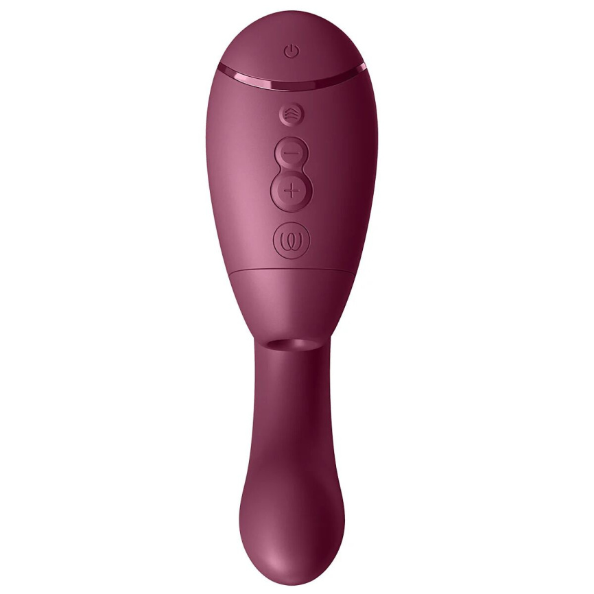 Подвійний вакуумний кліторальний стимулятор з вібрацією Womanizer Next Duo - Dusky Pink фото 7