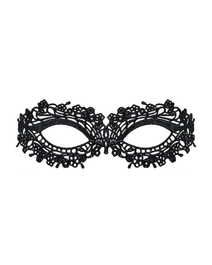 Мереживна маска Obsessive A710 mask, єдиний розмір, чорна фото 2