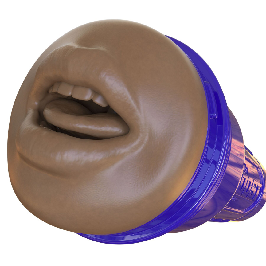 Мастурбатор-ротик Fleshlight Boost Blow Medium Dark Flesh, плаваючі кільця Turbo Tech фото 3
