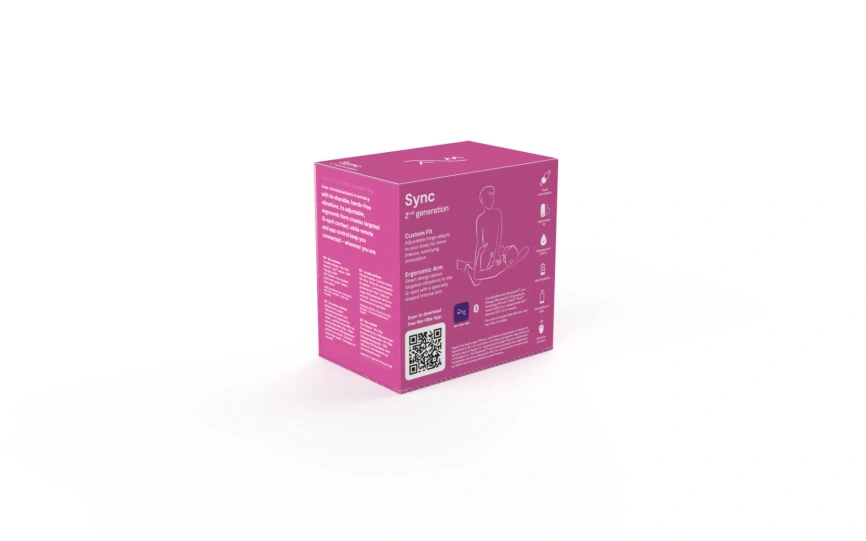 Смарт-вибратор для пар We-Vibe Sync 2 Rose, 10 виброрежимов, пульт ДУ фото 10