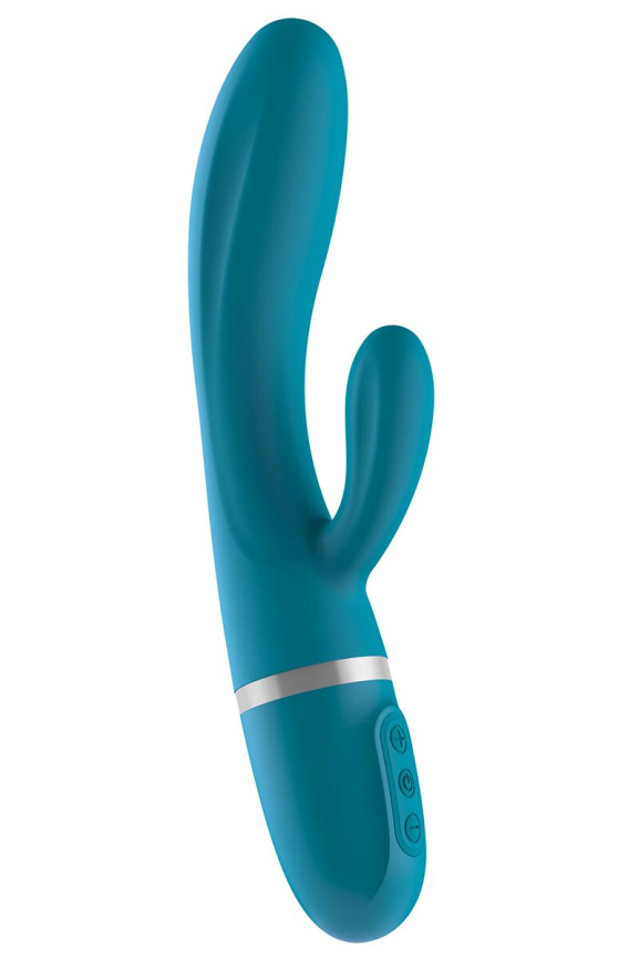Вібратор-кролик Liebe Bend It Plus Ocean Blue, гнучкий, 2 мотори, 10 режимів фото 1