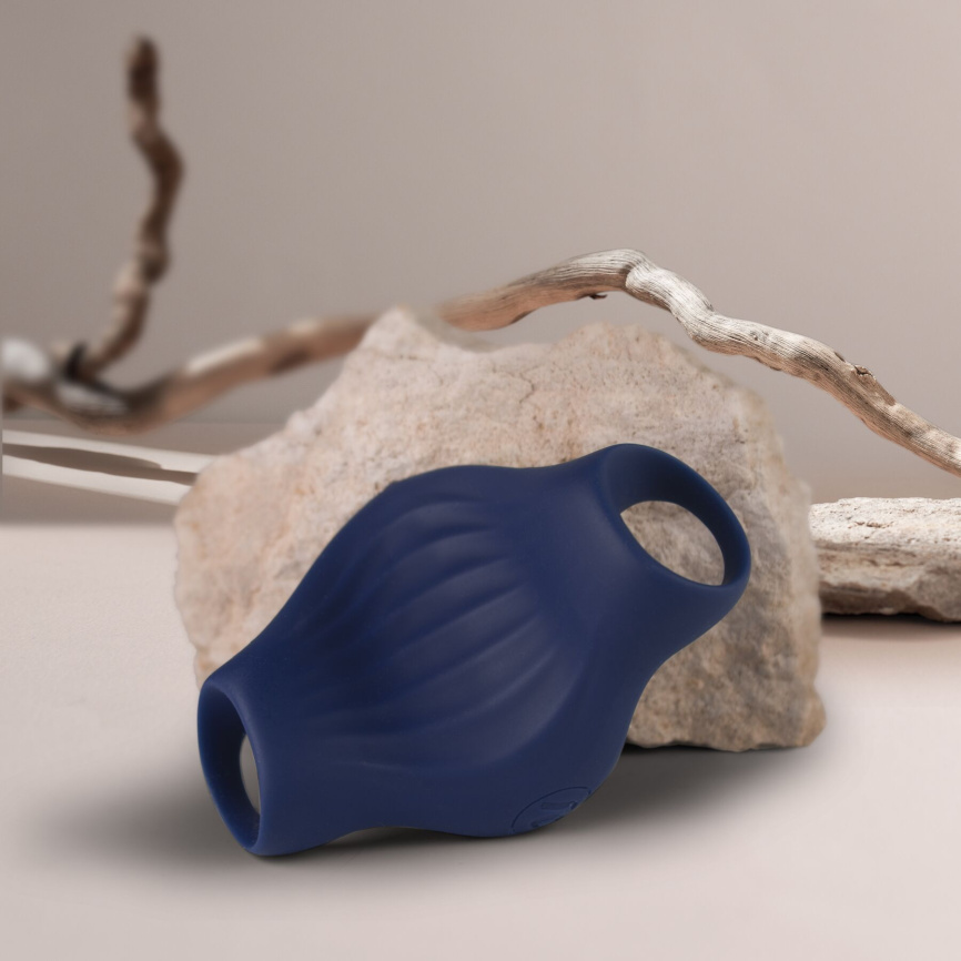 Мастурбатор Rocks Off Palm Blue, петлі для пальців, 10 режимів фото 5