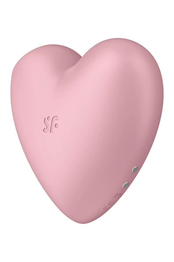 Вакуумный стимулятор-сердечко с вибрацией Satisfyer Cutie Heart Light Red фото 5