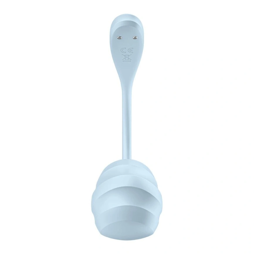 Смарт-виброяйцо Satisfyer Smooth Petal Connect App Light Blue фото 3