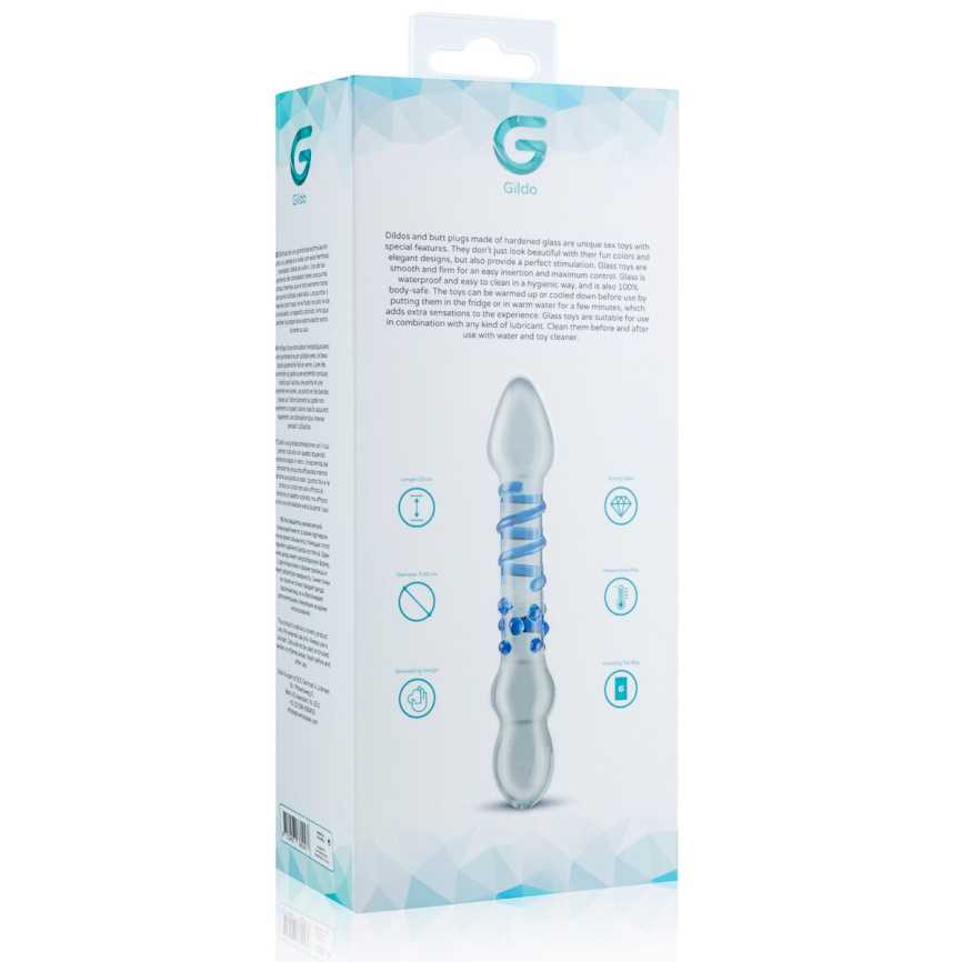 Скляний дилдо Gildo Glass Dildo No. 21 фото 6