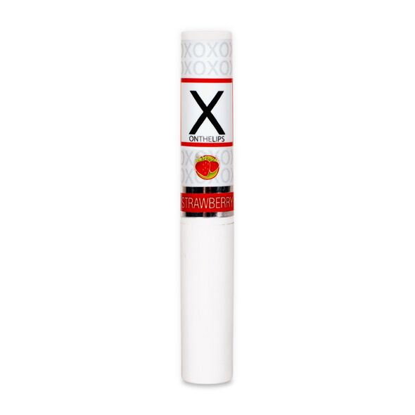Стимулювальний бальзам для губ унісекс Sensuva – X on the Lips Strawberry з феромонами, полуниця фото 3