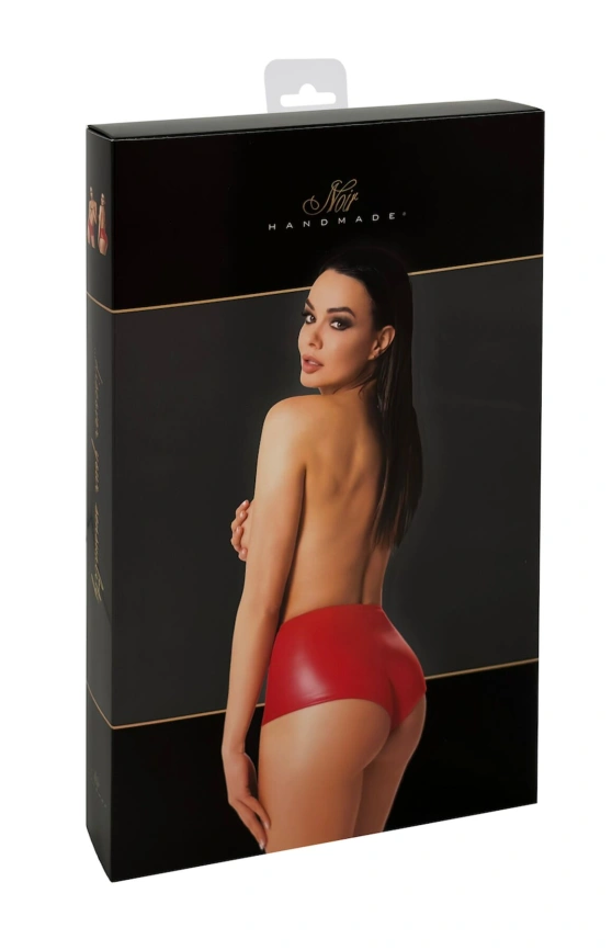 Шорты Noir Handmade F356 Red powerwetlook shorts - S фото 8