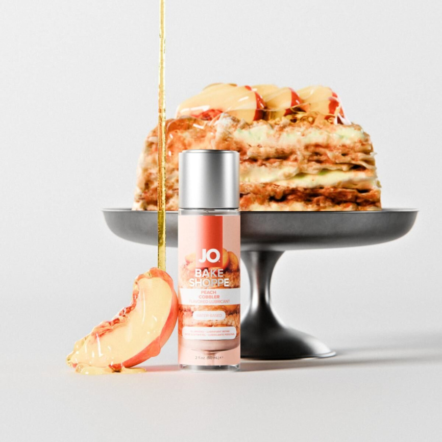 Лубрикант на водній основі JO Bake Shoppe - Peach Cobbler 60 мл, без цукру та парабенів фото 6