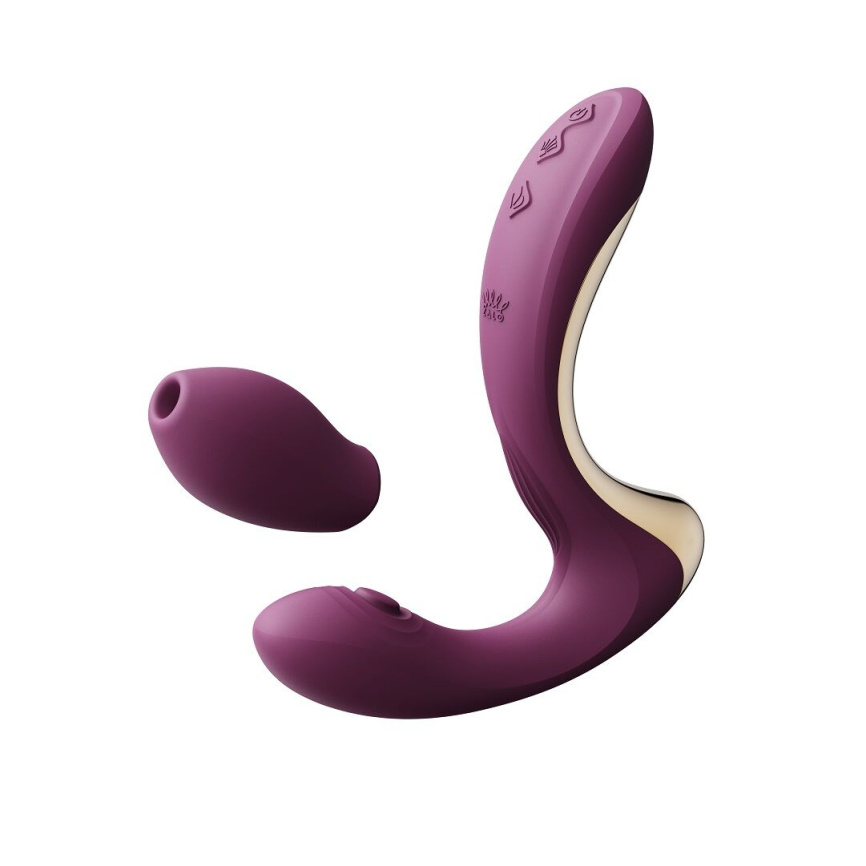Вібратор-пульсатор з вакуумною насадкою Zalo – Talis G-Spot PulseWave Vibrator Velvet Purple фото 1