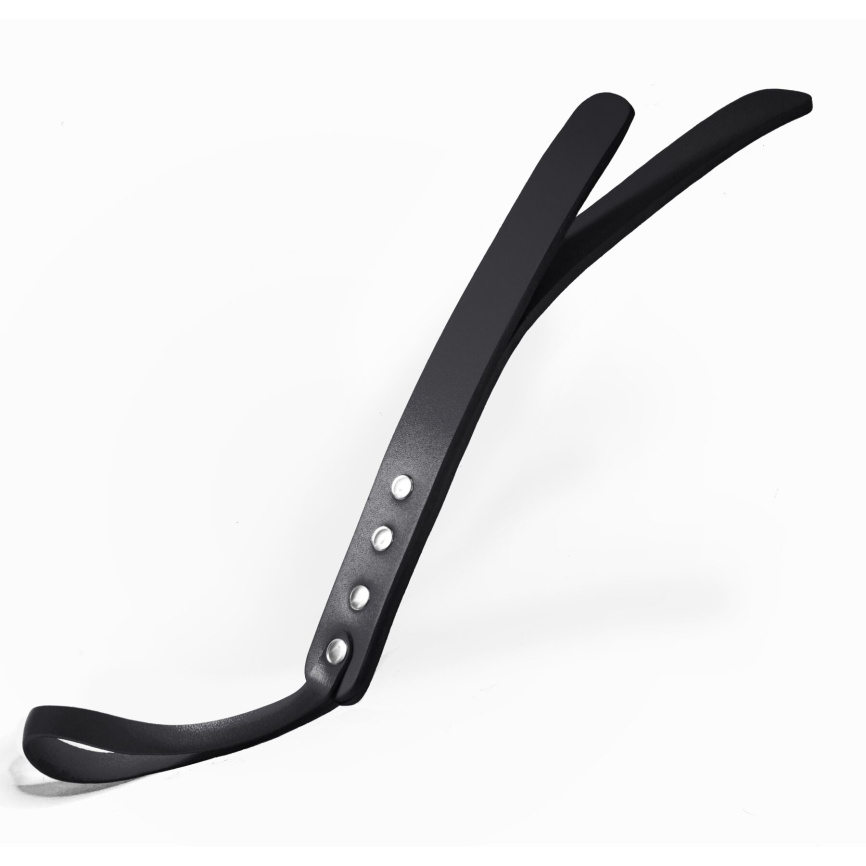 Падл двошаровий Feral Feelings Leather Mini Paddle Black, натуральна шкіра фото 1