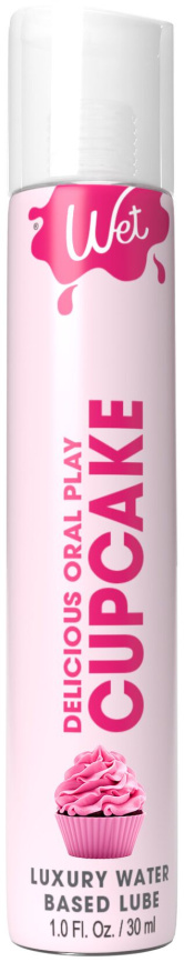 Лубрикант на водній основі Wet Oral Play Cupcake (30 мл), їстівний, без цукру фото 1