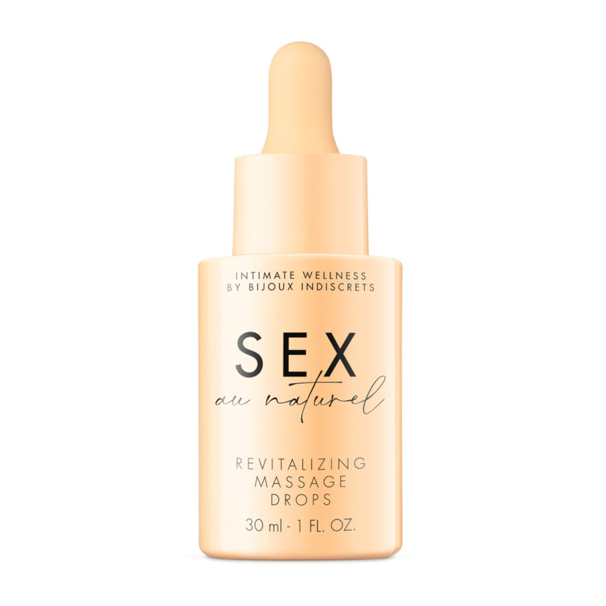 Відновлювальні краплі для масажу Bijoux Indiscrets Sex au Naturel — Revitalizing Massage Drops фото 1