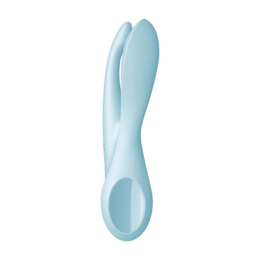 Клиторальный вибратор Satisfyer Threesome 1 Light Blue с тремя гибкими пальчиками фото 3