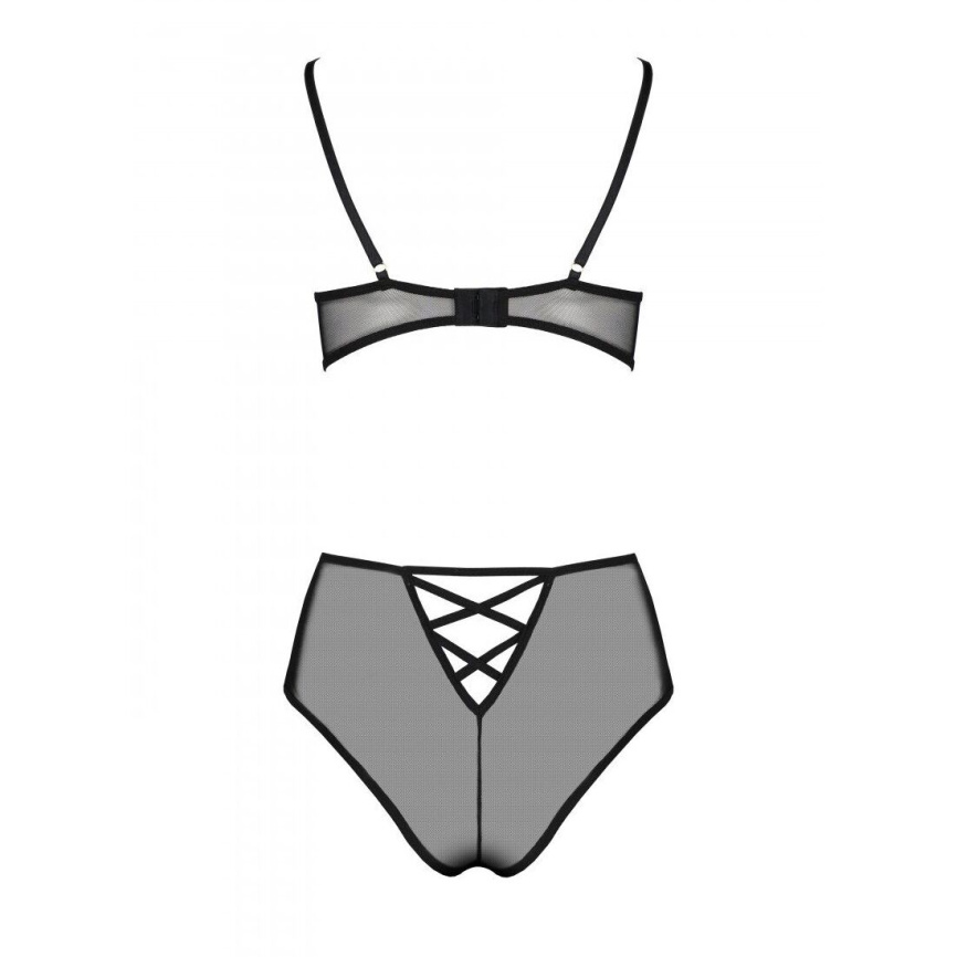 Еротичний комплект з малюнком Passion LOVELIA BIKINI L/XL, black фото 4