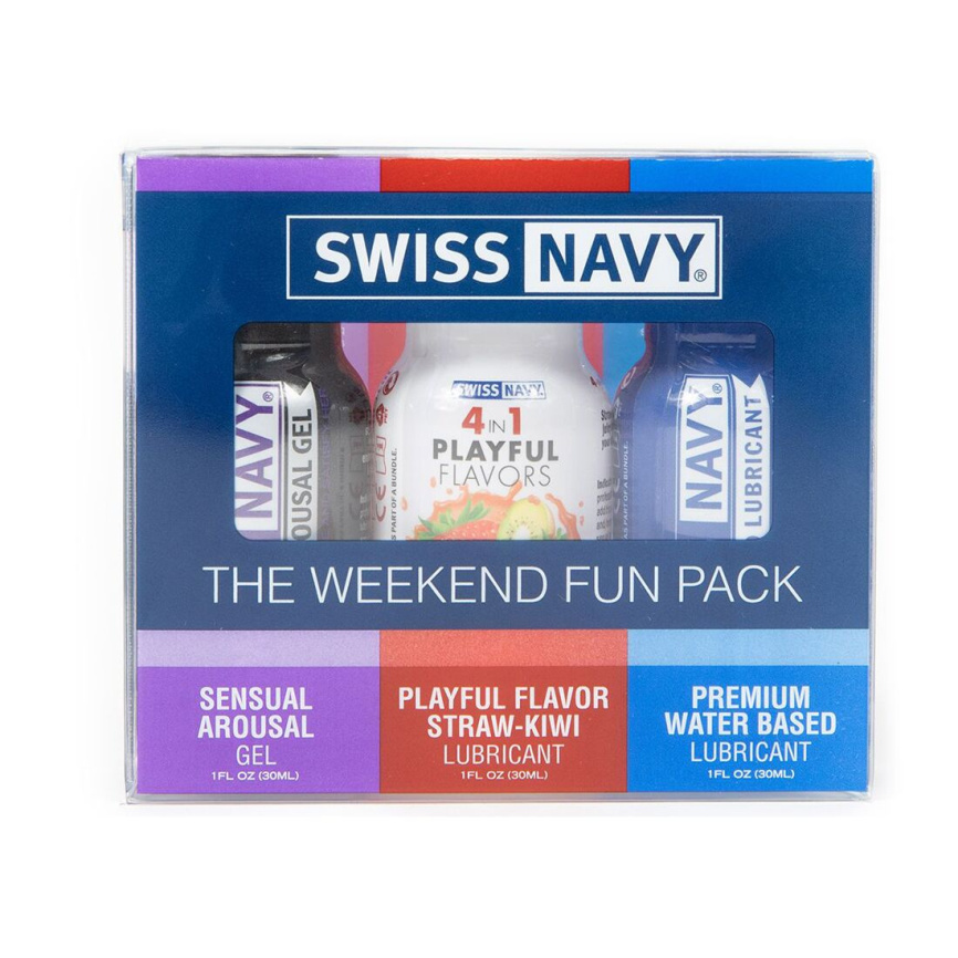 Набір Swiss Navy Weekend Fun Pack 3 х 30 мл фото 1