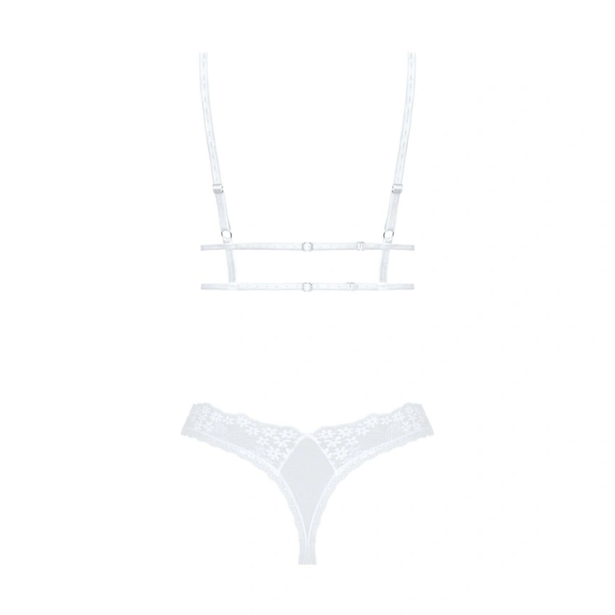 Эротический комплект Obsessive Heavenlly 2-pcs set XL/2XL, бюстгальтер и танга фото 9