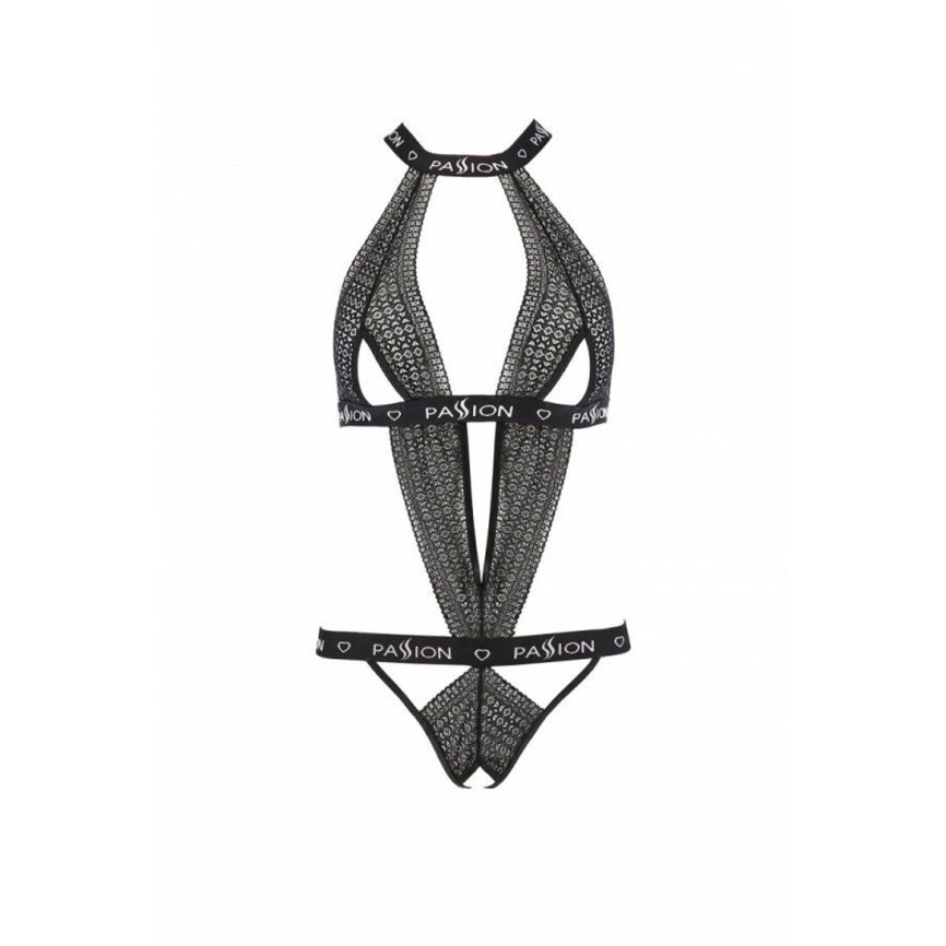 Напівпрозоре боді з вирізами Passion Exclusive Mirajane Body black XXL/XXXL, black фото 5