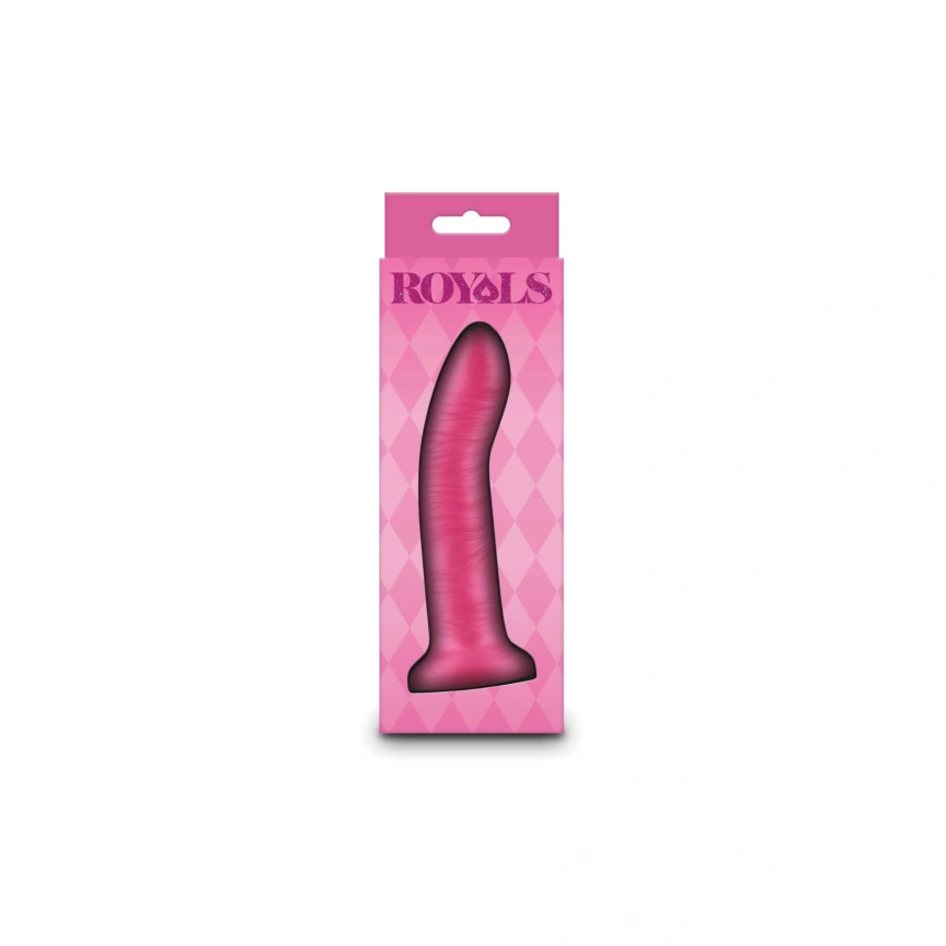Дилдо NS Novelties Royals - 5" Charlie - Metallic Pink фото 3