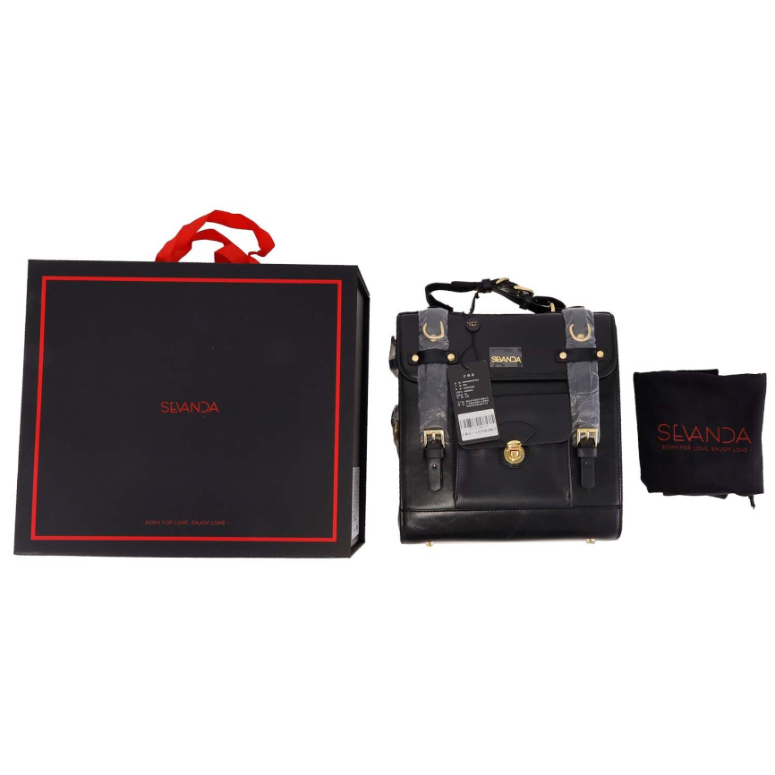 Сумка-трансформер для зберігання секс-іграшок LOCKINK Detachable JK Bag, чорна, ПВХ фото 4