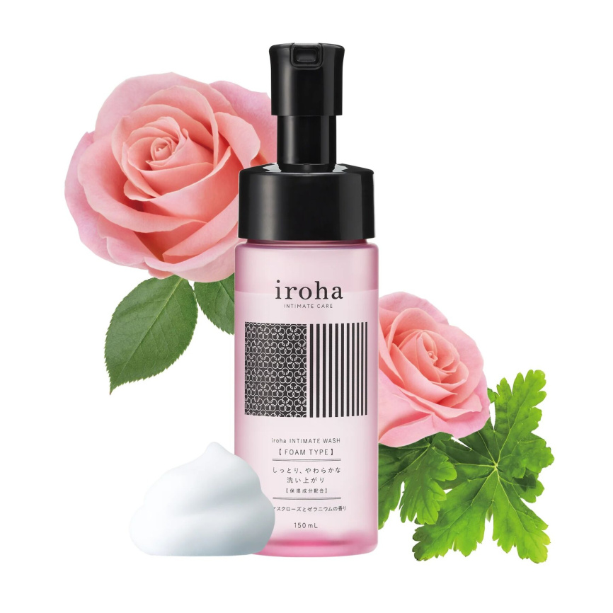 Піна для інтимного догляду Iroha Intimate Wash Foam Type Damask Rose and Geranium 150 мл фото 2