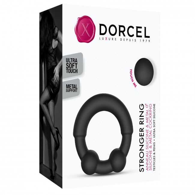 Ерекційне кільце з металевими вставками Dorcel STRONGER RING фото 8