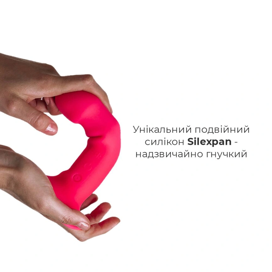 Дилдо с вибрацией Adrien Lastic Hitsens 2 Pink, отлично для страпона, макс диаметр 4см, длина 17,2см фото 3
