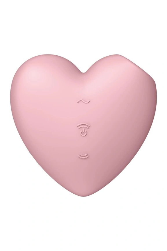 Вакуумный стимулятор-сердечко с вибрацией Satisfyer Cutie Heart Light Red фото 6