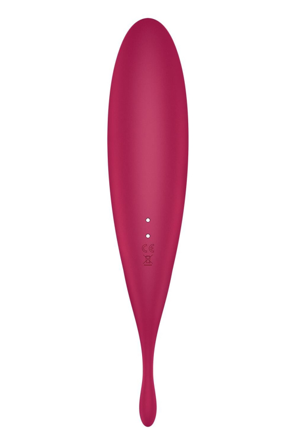 Смарт-вібратор для клітора з вакуумною стимуляцією Satisfyer Twirling Pro+ dark red фото 5