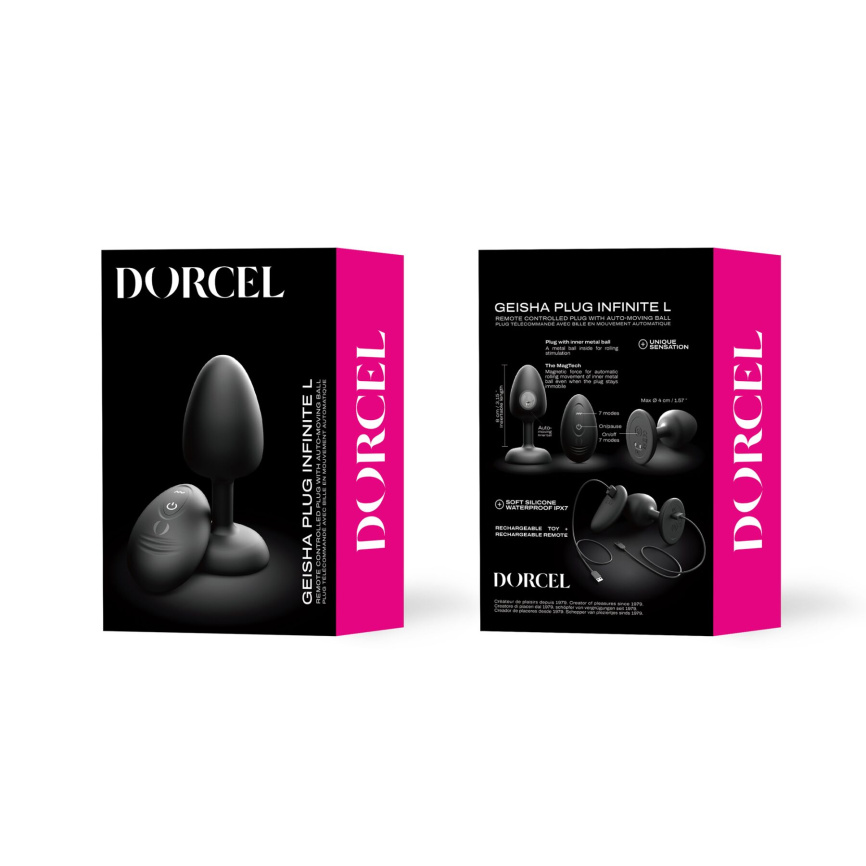 Анальна вібропробка Dorcel GEISHA PLUG INFINITE L фото 6