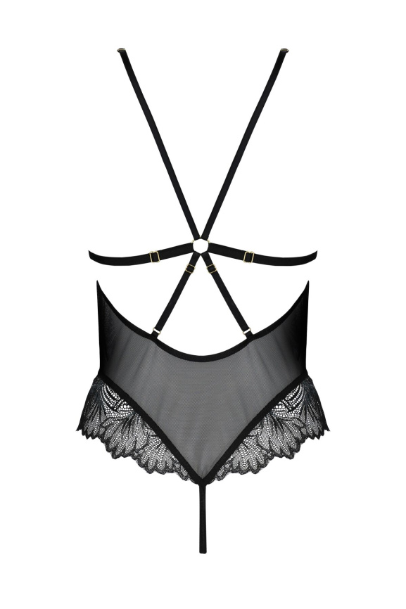 Боді Passion DELIENA BODY XXL/XXXL, black фото 4