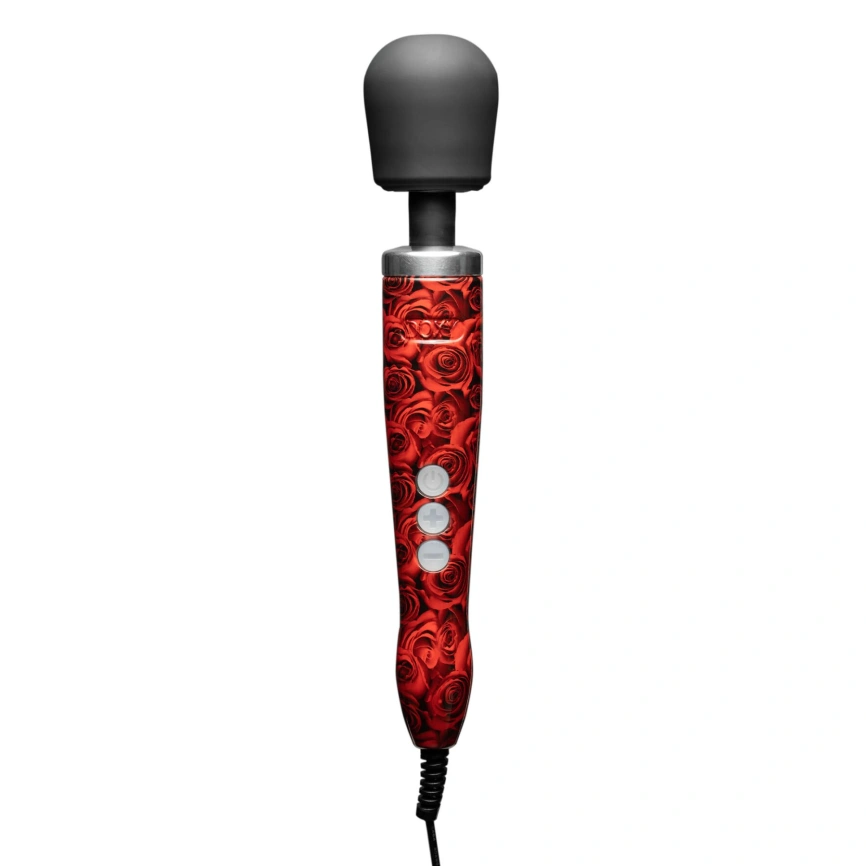 Вибромассажер DOXY Die Cast ROSE PATTERN, очень мощный, питание 220В, металлический корпус фото 1