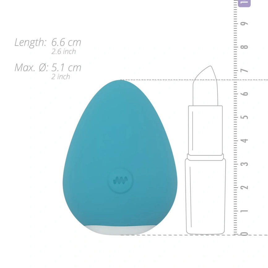 Вибратор для клитора Cala Azul – Carla Clitoris Stimulator, компактный, 10 режимов фото 5