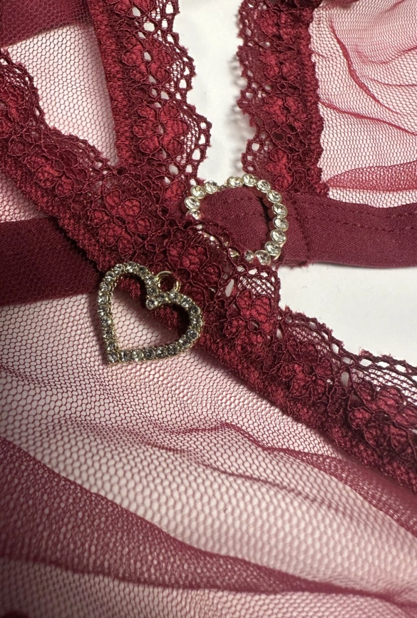 Комплект Passion BELISSANA SET burgundy L фото 12