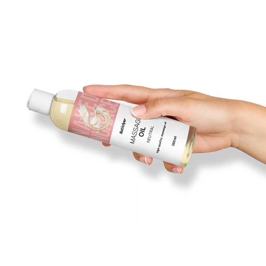 Розпродаж!!! Масажна олія Satisfyer Massage Oil Neutral 250 мл (термін 30.04.2027) фото 6
